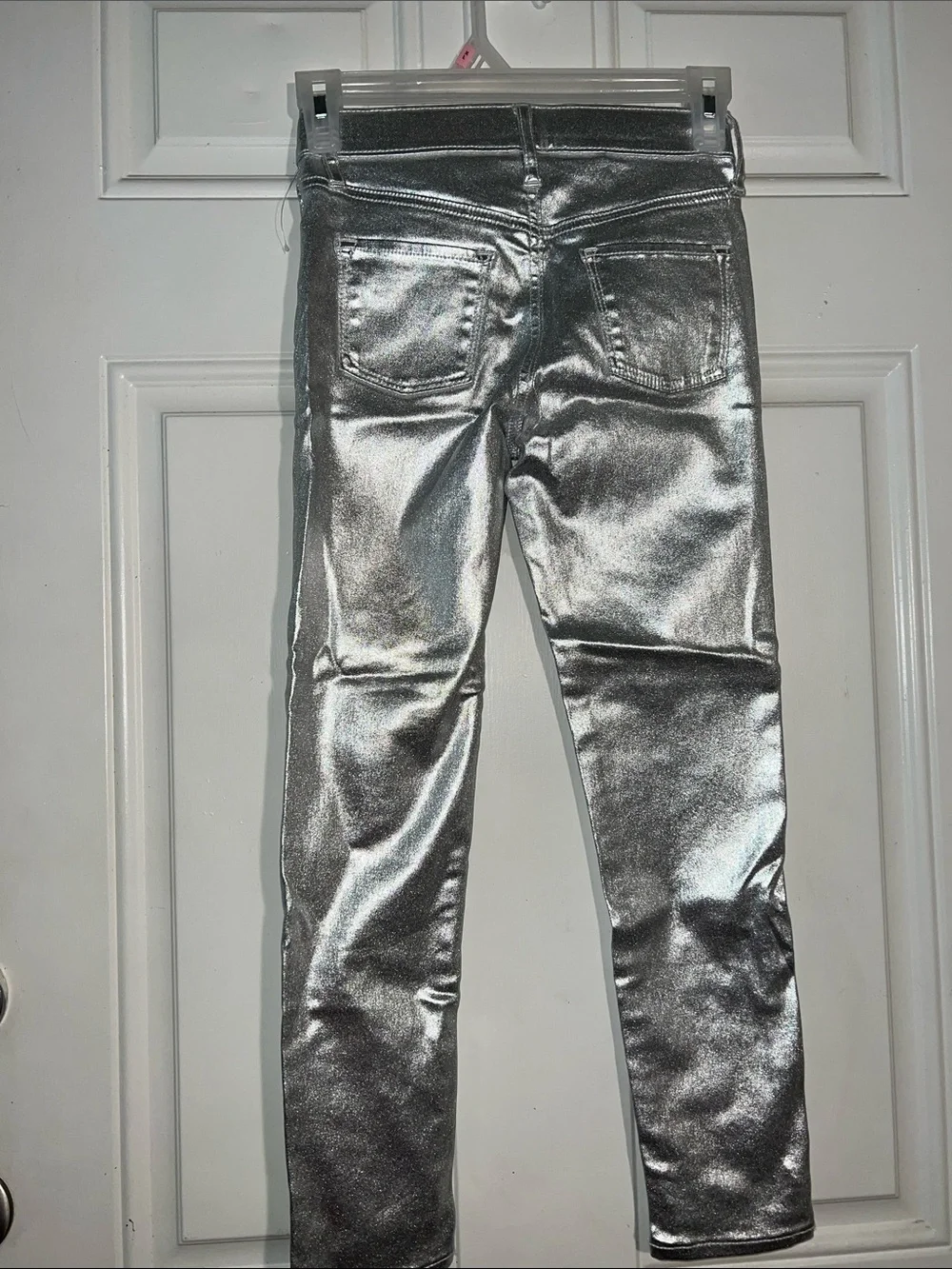 Old Navy Silver Metallic Kids Jeans